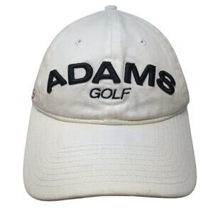 Adams Golf Super S Slideback Baseball Cap White One Size Adjustable New Era